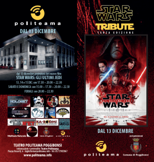 Poggibonsi, in arrivo al Politeama la terza edizione dello Star Wars Tribute