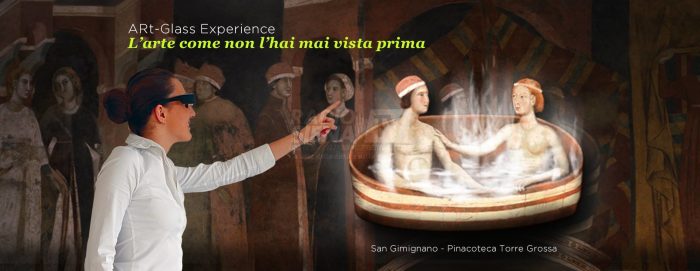 San Gimignano, presentati gli ARtGlass per godersi l'arte in Realt&agrave; Aumentata