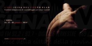 Arriva a Siena "L'Officina del Corpo" del premio UBU 2017 Chiara Michelini