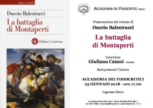 Gli studiosi Balestracci e Catoni discutono all'Accademia dei Fisiocratici la battaglia di Montaperti