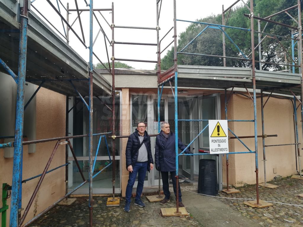 Piscina di Piazza Amendola, il sindaco Valentini in visita ai cantieri