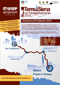 Terre di Siena Ultramarathon, disposte il 25 febbraio in città modifiche alla viabilità
