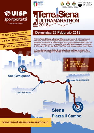 Terre di Siena Ultramarathon, disposte il 25 febbraio in citt&agrave; modifiche alla viabilit&agrave;