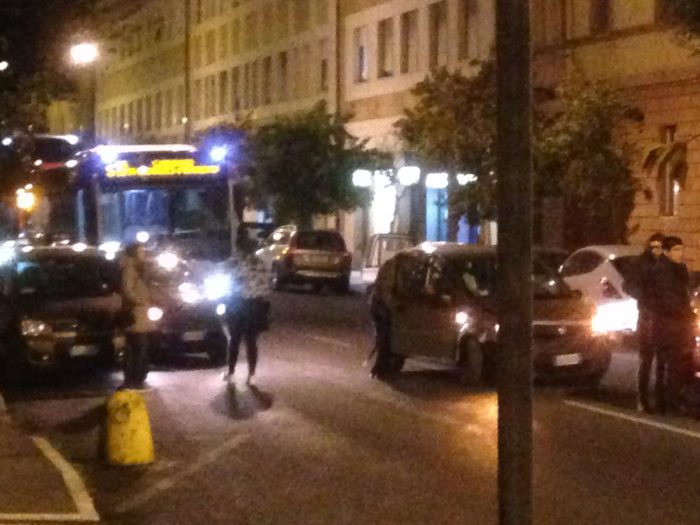 Incidente in via Cavour, caos totale