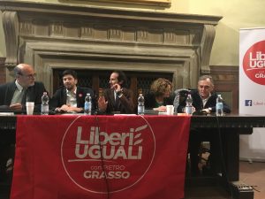 Palazzo Patrizi, successo per la presentazione delle candidature di Leu al Parlamento