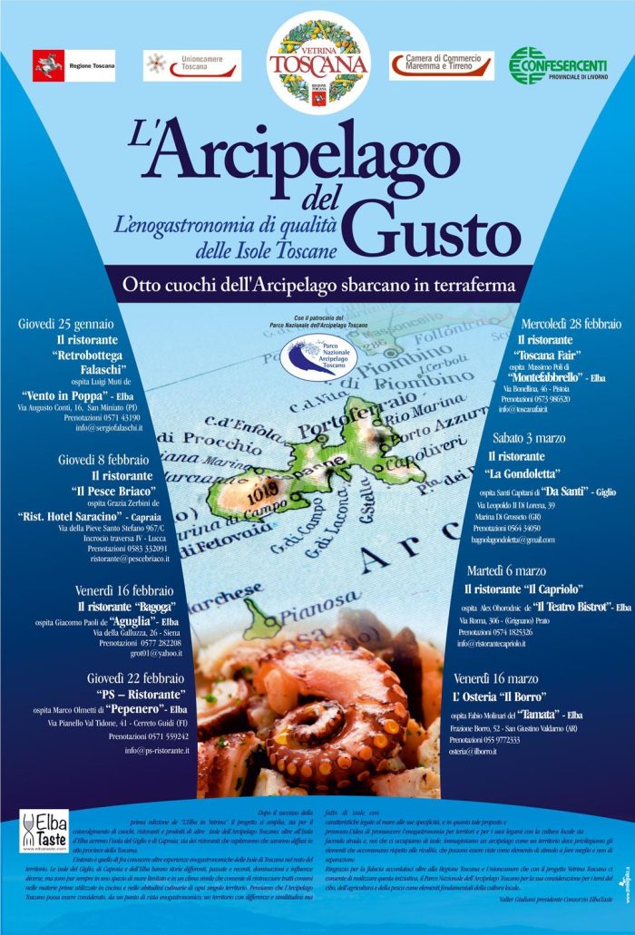 "L'Arcipelago del Gusto", arrivano a Siena i sapori tipici dell'Isola d'Elba