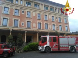 Incendio al Grand Hotel Chianciano