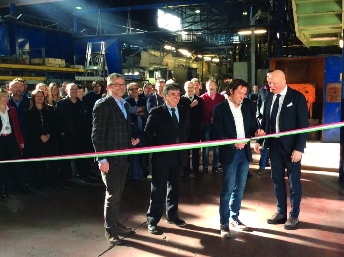 Rcr, inaugurato il nuovo forno per la fusione del cristallo ecologico