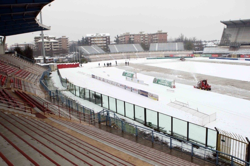 Robur: fitta nevicata, la Pro Piacenza ha chiesto il rinvio del match