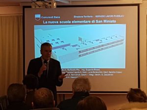 Valentini a San Miniato per presentare il progetto della nuova scuola primaria
