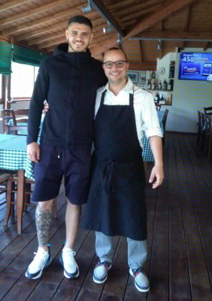 Mauro Icardi si rilassa per il 1 maggio a Castelnuovo