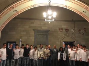 Il Sindaco incontra i campioni toscani della squadra di calcio del “Galilei”