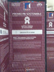 Il Mooc dell’Università di Siena premiato a Roma tra i cento progetti per la sostenibilità scelti da Forum PA