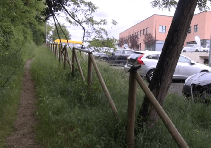 Erba alta e rifiuti, la pista ciclo-pedonabile di Viale Europa &egrave; divorata dal degrado