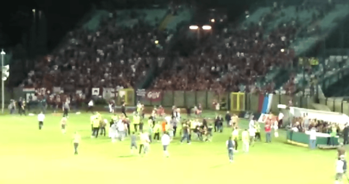 Invasione di campo dei tifosi della Reggiana e danneggiamenti, serrate indagini della Polizia