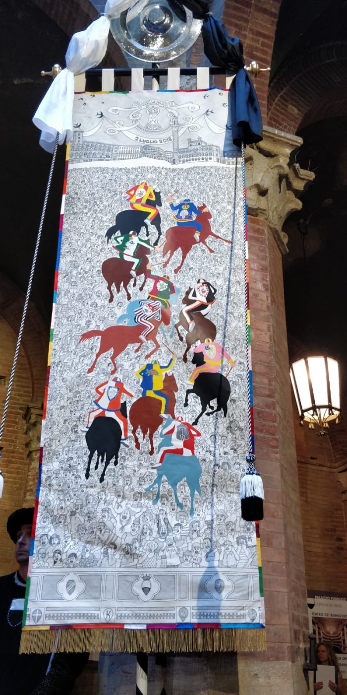 Giannelli: "Il Drappellone rappresenta la passione per il Palio che passa di generazione in generazione"