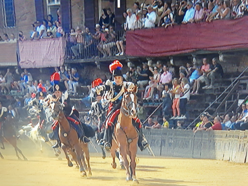 Un carabiniere cade da cavallo durante la carica e finisce all'ospedale