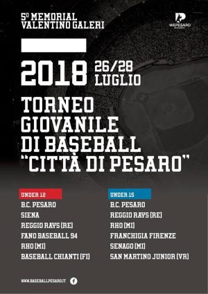 E' iniziato&nbsp;il 19&deg; torneo giovanile &ldquo;Citt&agrave; di Pesaro"