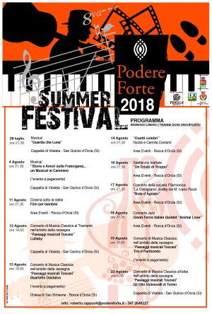 Podere Forte Summer Festival apre l'edizione 2018