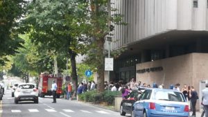 Evacuazione del Palazzo di giustizia (FOTO)
