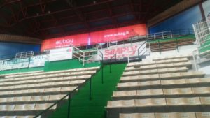 Rimosse dal PalaEstra le scritte Montepaschi