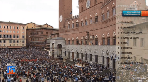 Palio straordinario: tutte le accoppiate