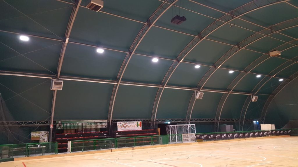 Polisportiva Mens Sana, nuovo impianto di illuminazione a Led per il PalaChigi