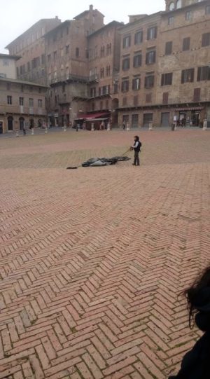 Si butta col paracadute dalla Torre del Mangia: i dettagli