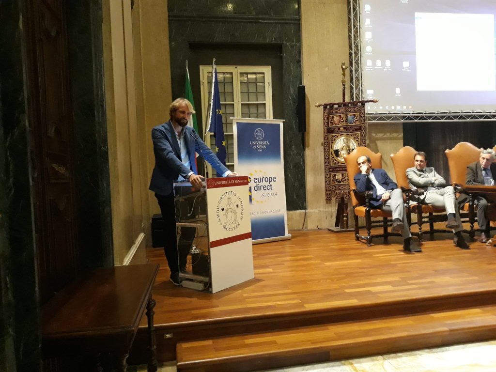 Massimiliano Rosolino all'Universit&agrave; di Siena