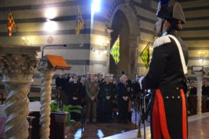 I carabinieri di Siena rendono omaggio alla loro patrona, la Virgo Fidelis