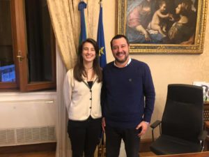 L'assessore Clio Biondi Santi incontra Matteo Salvini a Roma