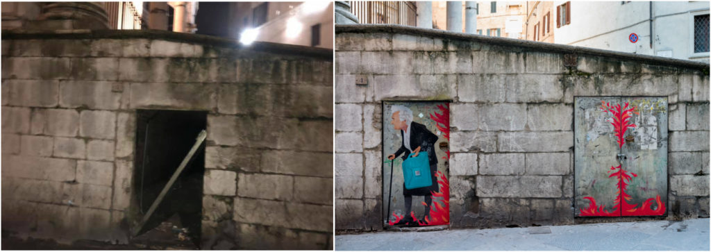 Vandali in azione alle Logge del Papa