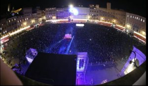 Restrizioni durante i concerti in Piazza del Campo