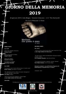 Giorno della Memoria: &ldquo;Meditate che questo &egrave; stato&rdquo;, al Sarrocchi un incontro per non dimenticare