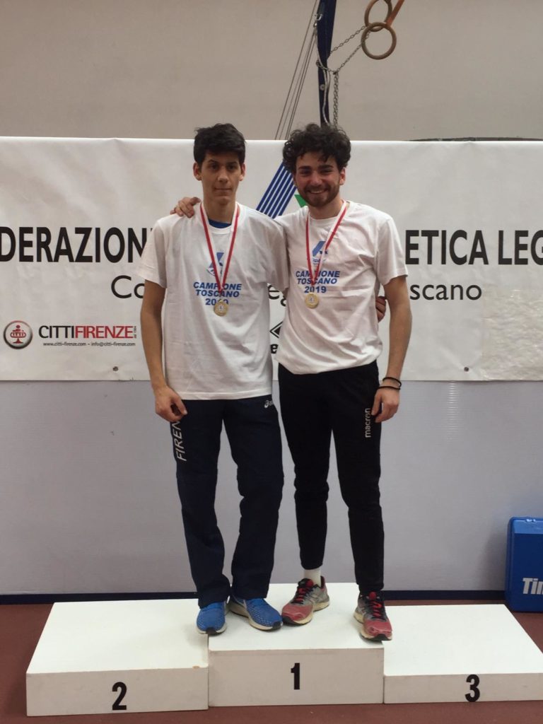 Salto triplo, Tommaso Bruni e Alberto Menicori vincono il titolo toscano under 23