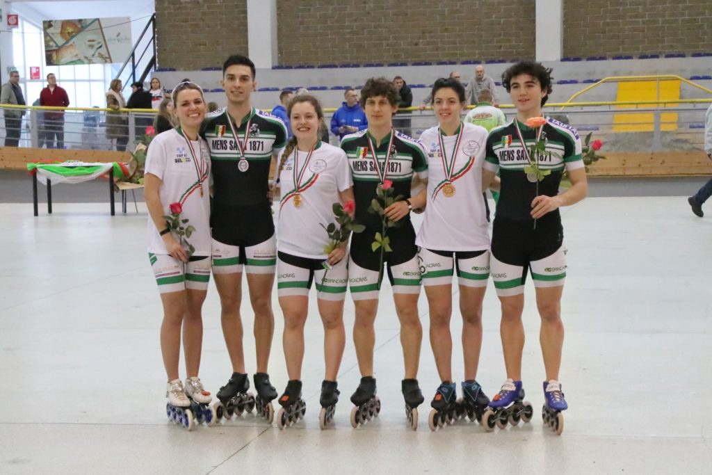 Pattinaggio corsa, la Mens Sana si conferma fra le migliori d’Italia