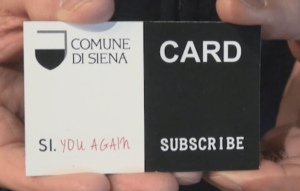 Ecco la card turistica "Si you again", per tornare pi&ugrave; volentieri a Siena