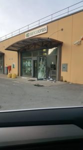 Rapina nella notte alla Banca Cras di Rapolano