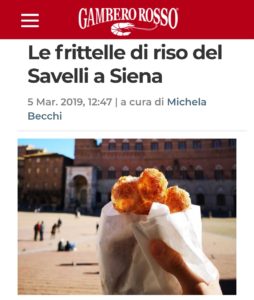 Non solo chef stellati, su Gambero Rosso sbarcano le frittelle del Savelli
