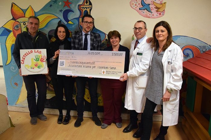 L&rsquo;Imperiale Contrada Castello di Piancastagnaio a sostegno dei bimbi di Pediatria