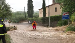 Maltempo, esonda un torrente a Rapolano - VIDEO