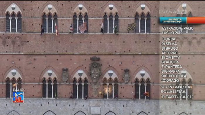 ESTRAZIONE DELLE CONTRADE PER IL PALIO DEL 2 LUGLIO 2019 - 26-05-2019