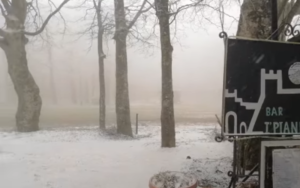 Nevica sul Monte Amiata