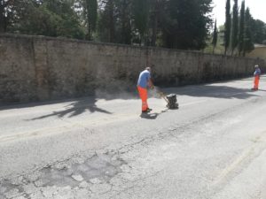 Muro pericolante di Villa Patrizia: lavori finiti