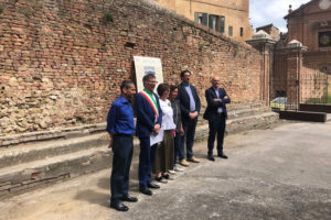 Svelata la targa in piazzale Sant'Agata, dove fu giocato il primo incontro di basket in Italia