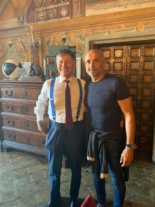 Anche Luciano Spalletti assiste alla Prova Generale da Palazzo Pubblico