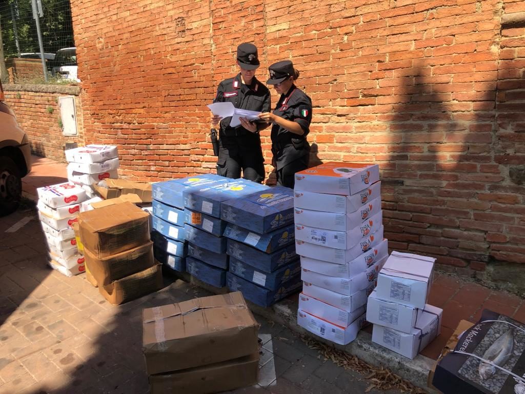 Trasporta merce surgelata a 8&deg;C, la Forestale sequestra 835kg di alimenti