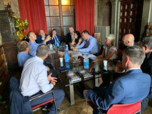 De Mossi incontra a Palazzo Pubblico Centinaio, Toti e Saltamartini