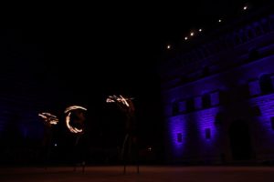 Il maltempo non ferma lo spettacolo del Corteo dei Ceri