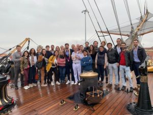Il Rotaract Club Siena a bordo dell'Amerigo Vespucci, la nave più bella del mondo